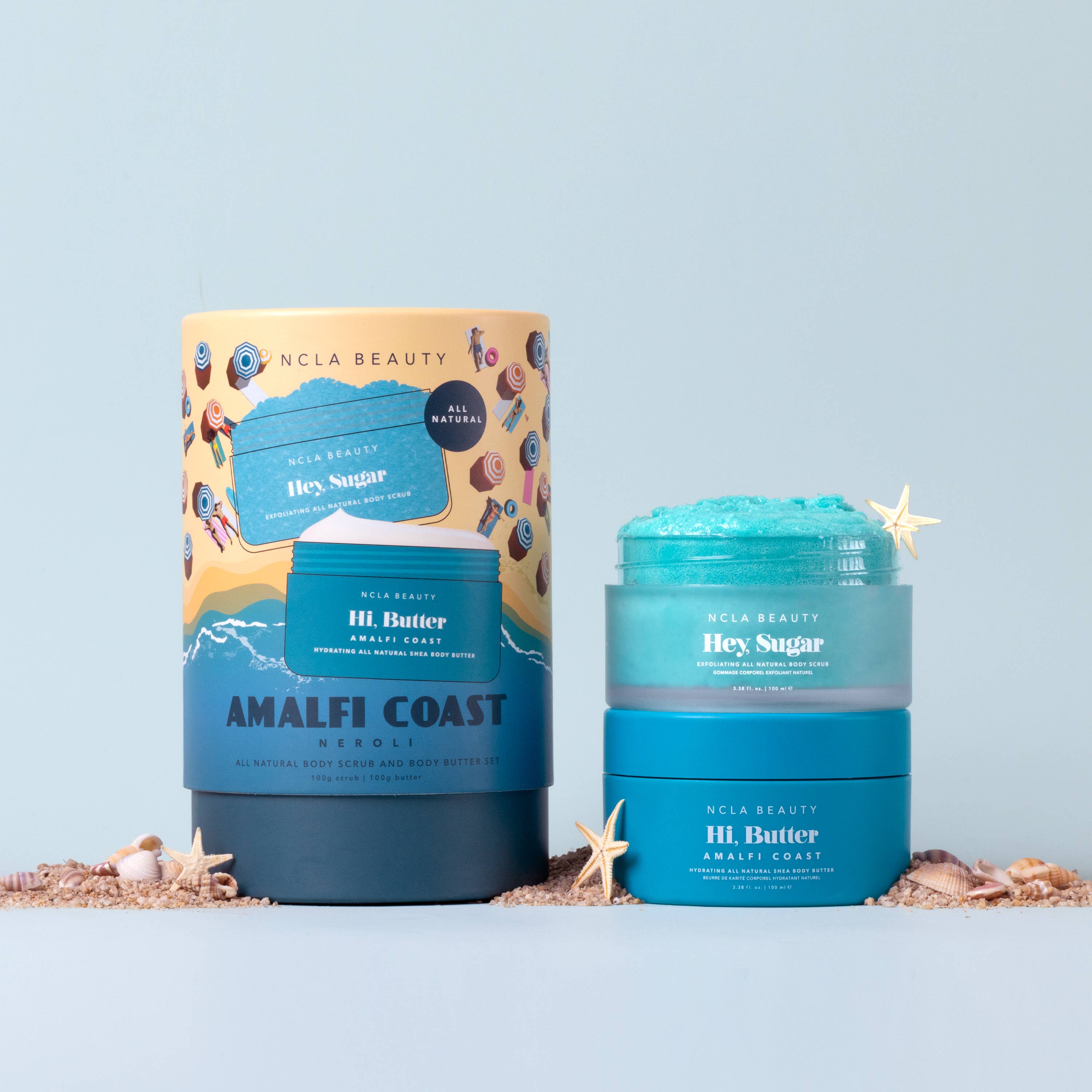 NCLA Beauty - Wholesale Body Scrub/Exfoliant - Amalfi Coast Body Scrub + Body Butter Set1
