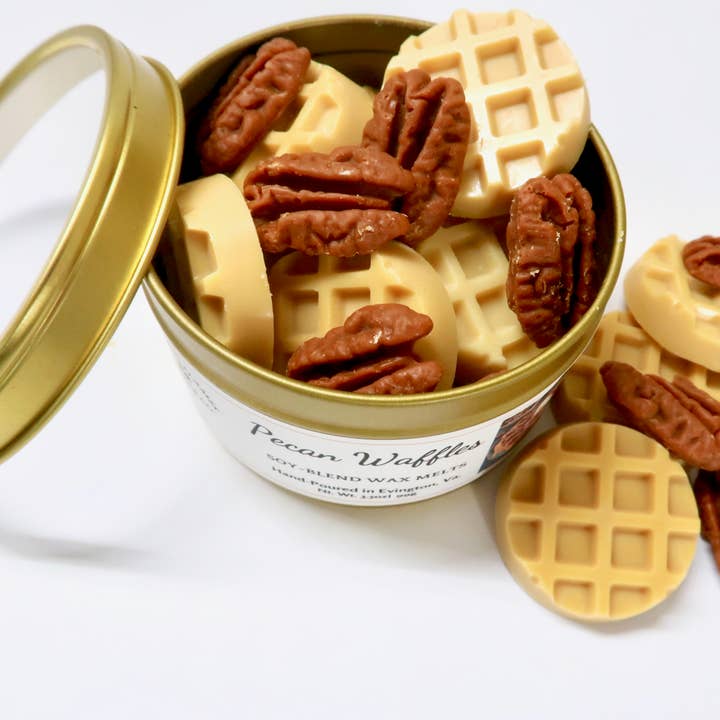 Twisted Flames Candle Co. LLC. - Vente Fondants - Mini gaufres aux pacanes fondues à la cire1