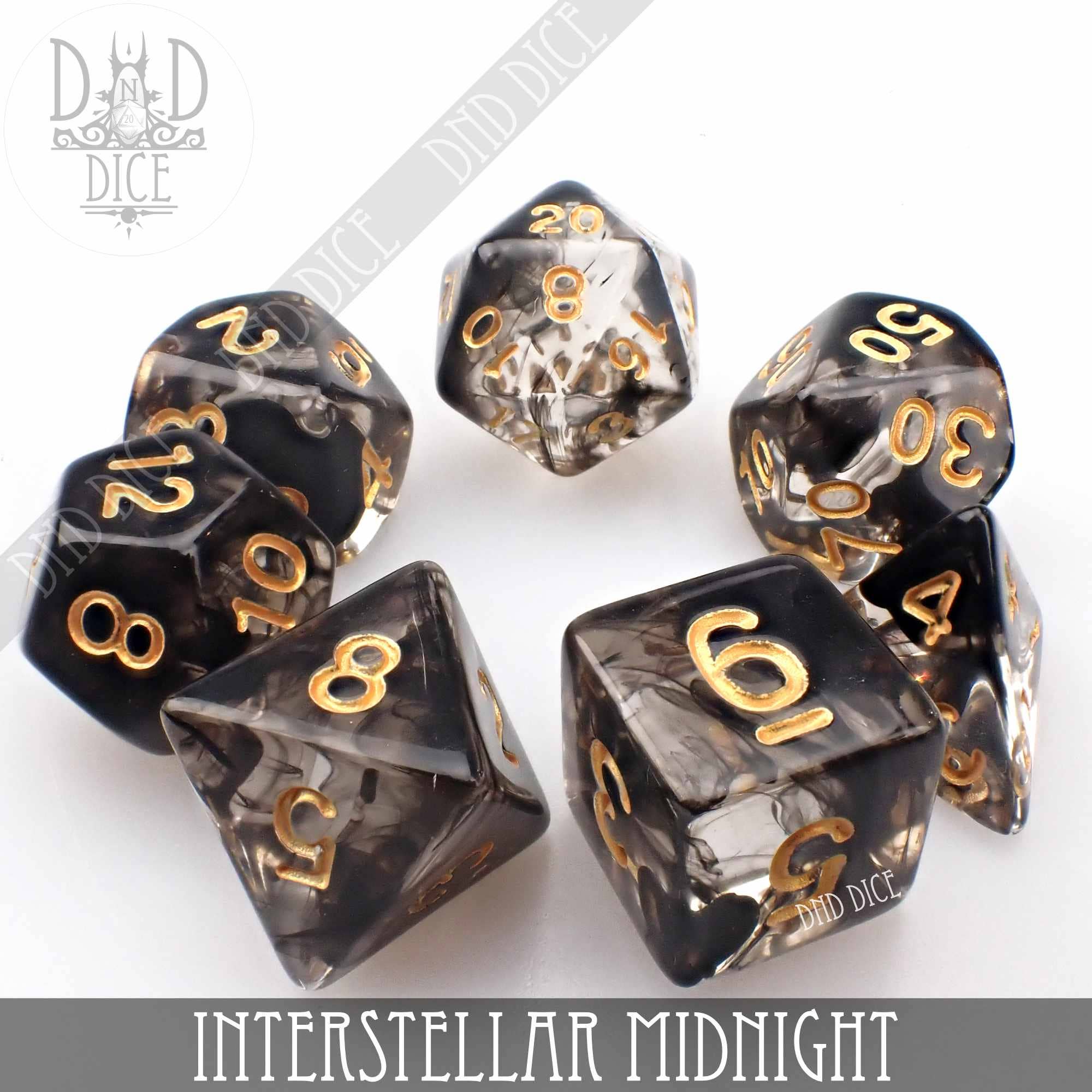 DNDDICE.COM - Wholesale Dice - Interstellar Midnight 7 or 111