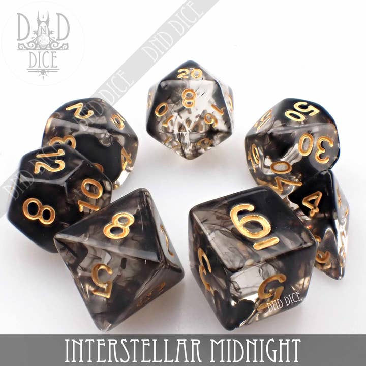 DNDDICE.COM - Wholesale Dice - Interstellar Midnight 7 or 111