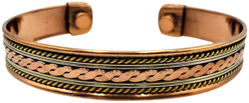 Treasure Jewelry – Pulseira de punho por atacado – Terapia de dor de artrite de pulseira magnética de cobre14