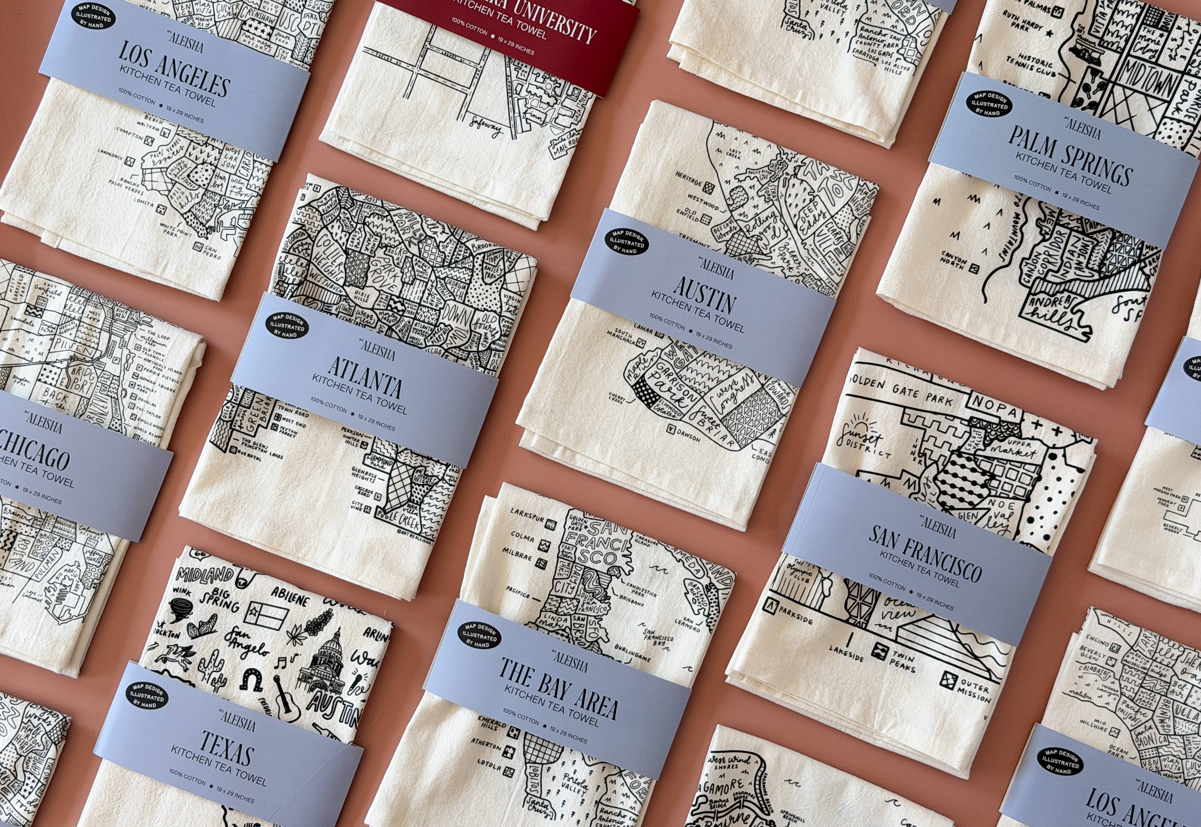 By Aleisha - Wholesale Tea Towel - Cape Cod Map Tea Towel8