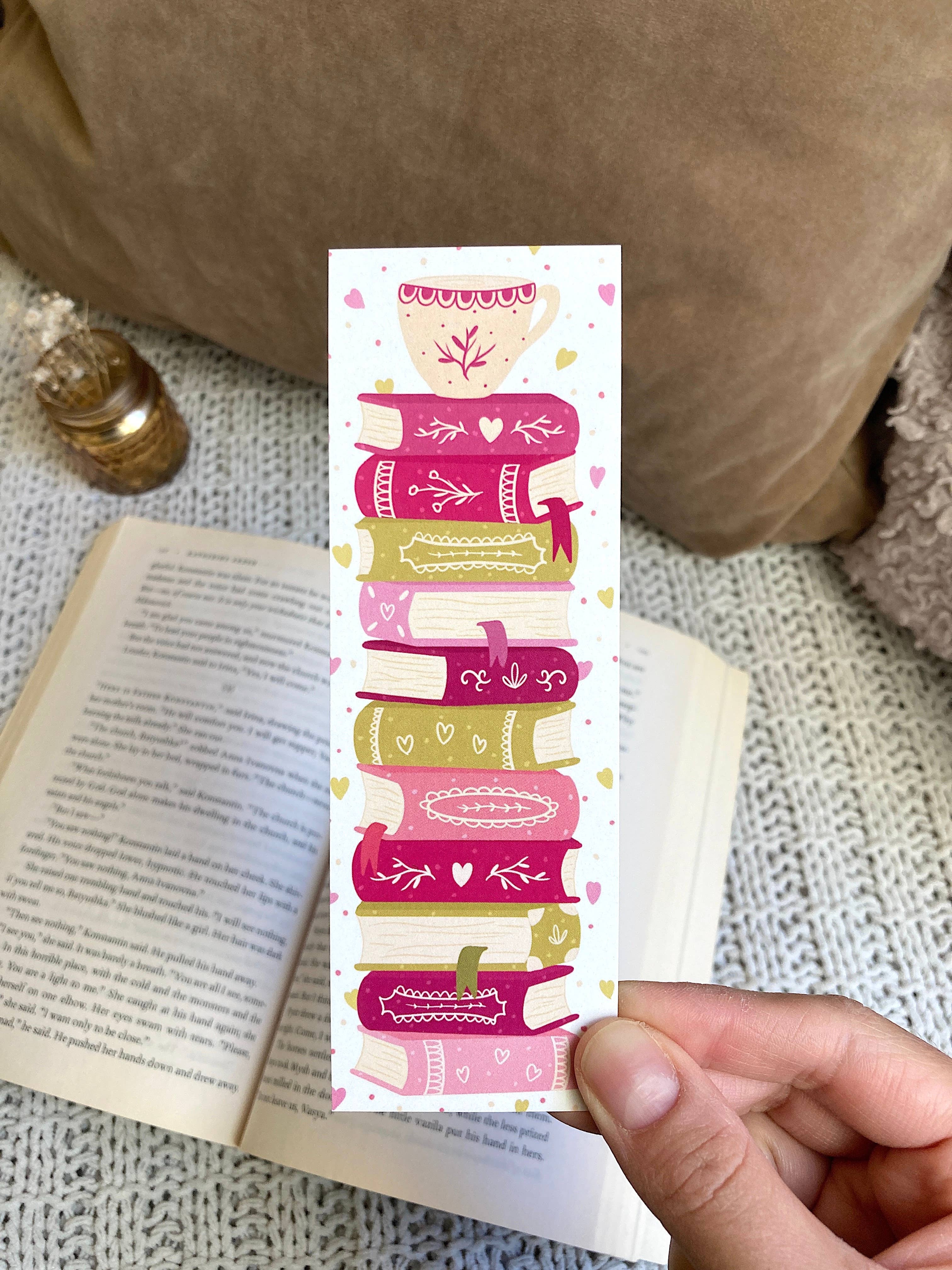 Tales and Pages Shop - Wholesale Bookmark - Romance Bookstack Bookmark1