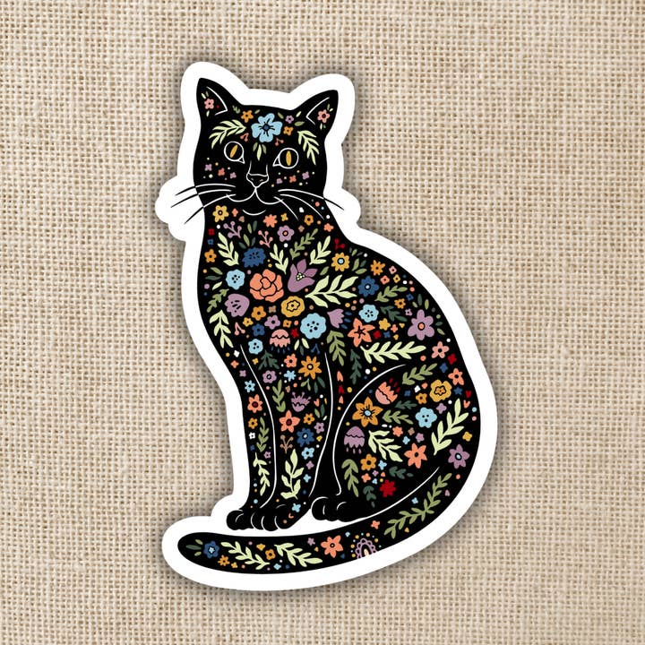 Magic Boho Cat Sticker for wholesale by Kingdom of Threads