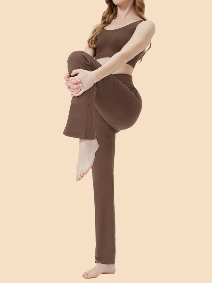 Legging acampanados con bolsillo flare Mónaco. para venta al por mayor de Anaissa