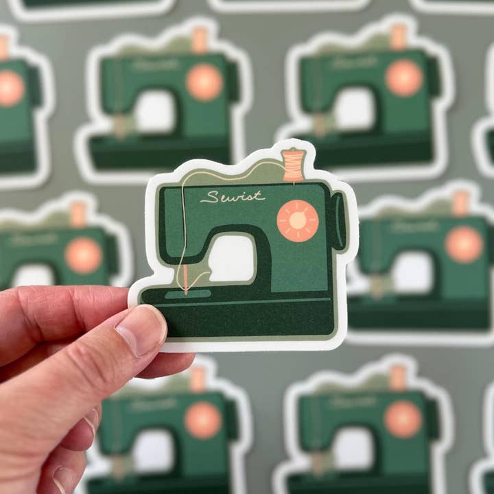 Vintage Sewing Sticker Craft for wholesale by At the Dot Design