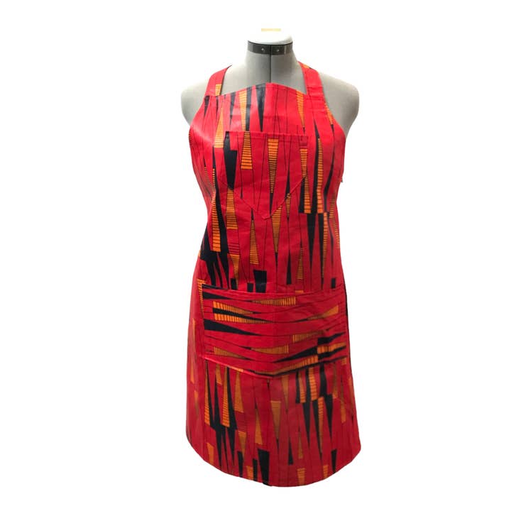 Seeds to Sew International - Wholesale Apron - Kenyan Kitenge Apron1