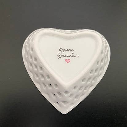 Susan Branch Studios - Wholesale Jewelry Dish - Open Work Tiny Heart Dish1