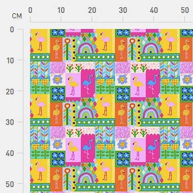 Karina+Kind - Wholesale Fabric - Flamingo Freedom | Fabric by the Metre | Mix & Match2