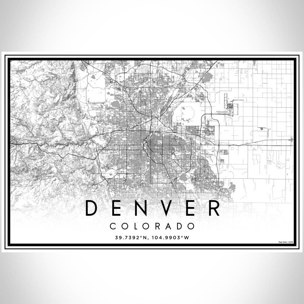 JACE.design - Wholesale Art Print - Denver CO Map Print Classic3
