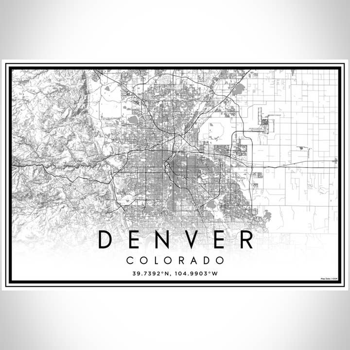JACE.design - Wholesale Art Print - Denver CO Map Print Classic3
