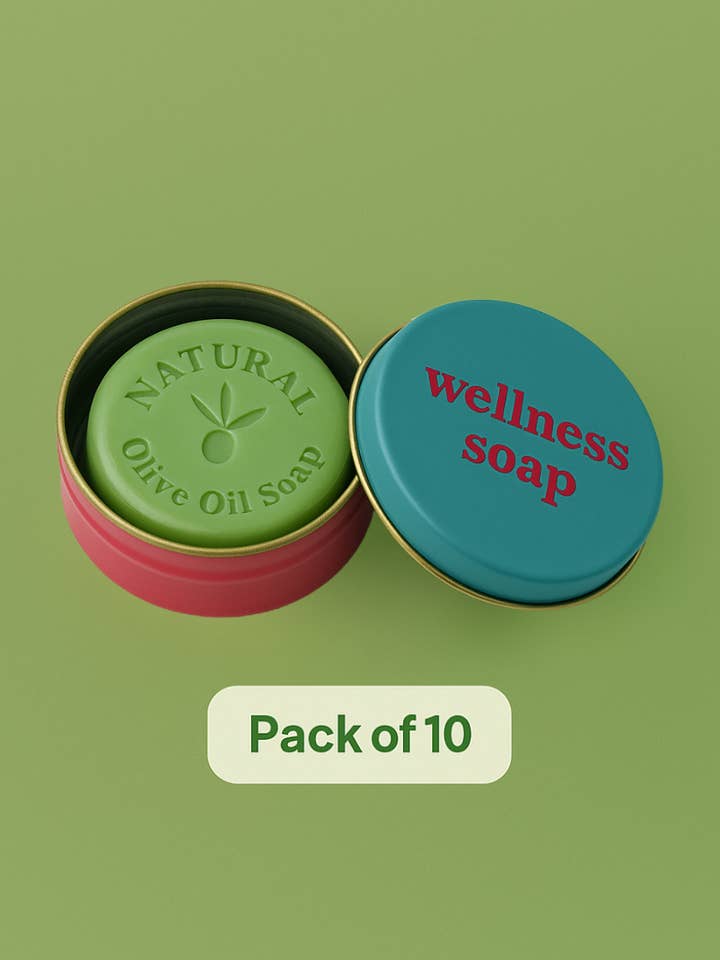 Sabonete de Azeite/Pacote de 10 para Conjunto de Presentes Wellness Spa & Bath por atacado de Towel to Go