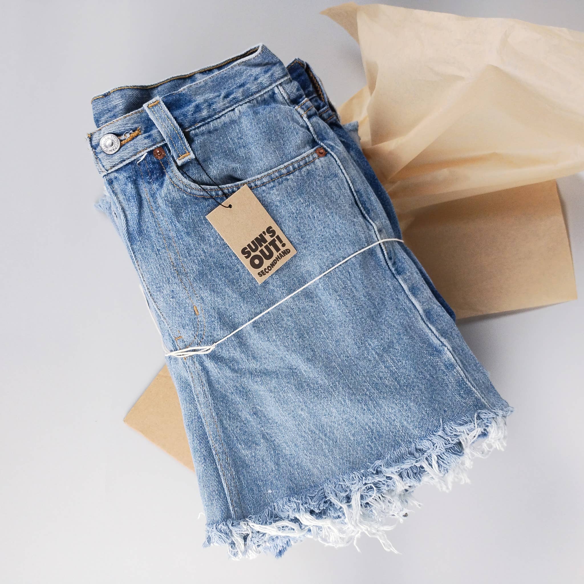 Sun's Out! - Wholesale Skirt - Women's - Mid-Rise Upcycled Denim Mini-Skirt, Original4