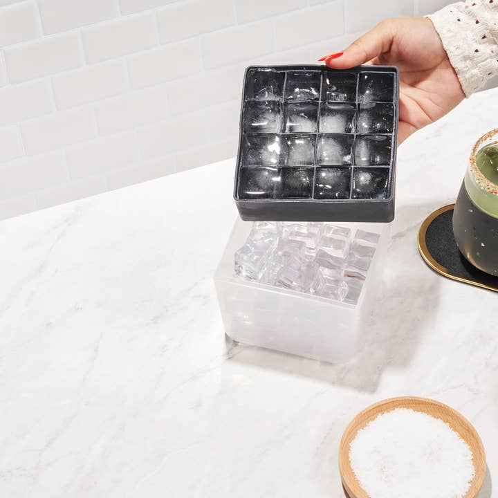 W&P - Wholesale Ice Tray/Mold - Ice Cube - Silicone Ice Tray & Storage Ice Bucket