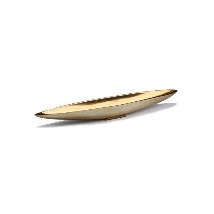 Galore Home - Wholesale Vase - 25" Long | Metal Boat Vase