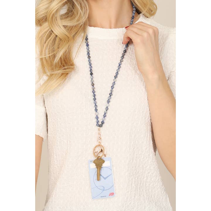 MYS Wholesale Inc - Wholesale Link & Chain Necklace - Natural Stone Beads Lanyard Necklace17