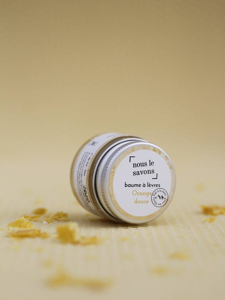 Balsamo per labbra biologico - arancia dolce per la vendita all'ingrosso da parte di Nous Le Savons