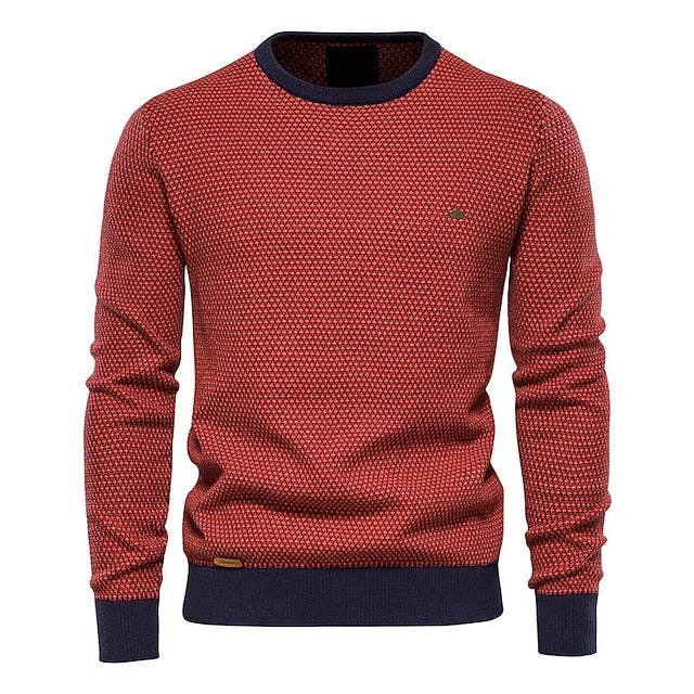 Ecovear - Wholesale Knit Sweater - Men's - Men'S Cotton Ribbed Knit Cropped Sweater3