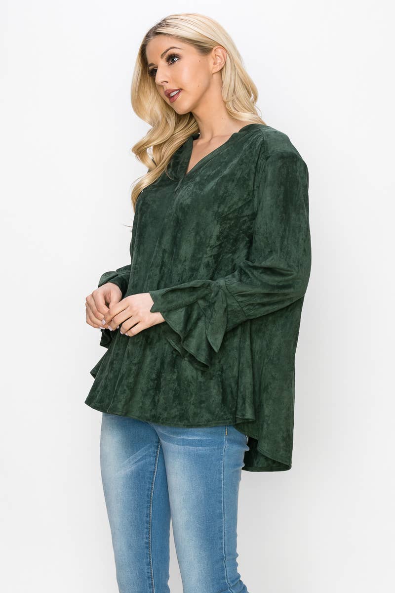 Joh Apparel - Wholesale Blouse - Women's - Abia Stretch Suede Top16