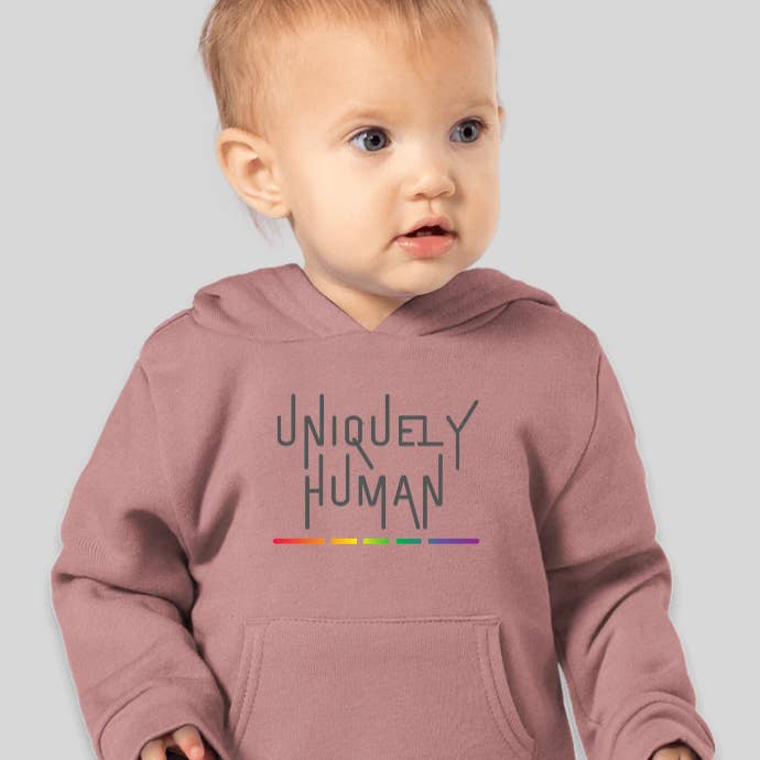 Chandail à capuchon Uniquement humain pour tout-petits pour la vente par RainBee Designs, LLC