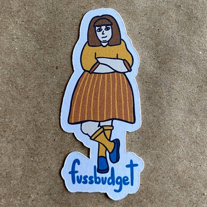 Fussbudget sticker for wholesale by AnneArchy