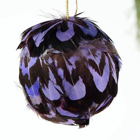 Venery fjäderprydnad - färgad 2" boll lavendel för wholesale av Zucker Feather Products