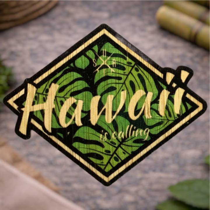 Hawaï Tropical pour la vente par Bamboo Wood Stickers