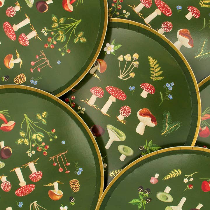 Hen Paper Co. – wholesale Disposable plate – Woodland Wonders Dinner Plate (Set of 10)3