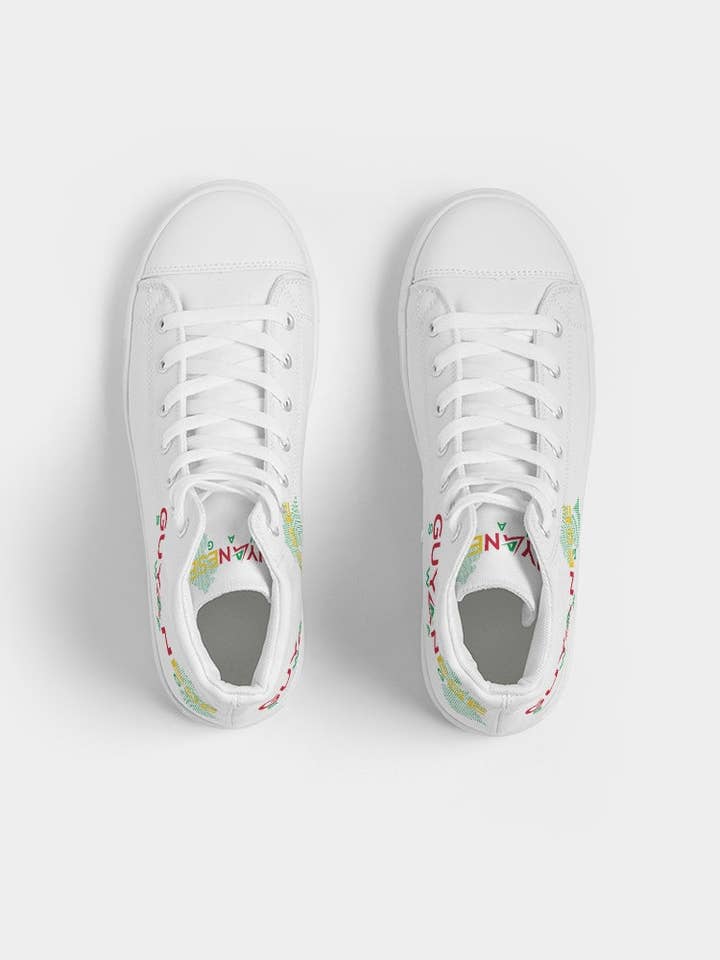 Guyanese Swag Guyana Map Hightop Canvas Sneaker für Herren für den Großhandel von Guyanese Swag