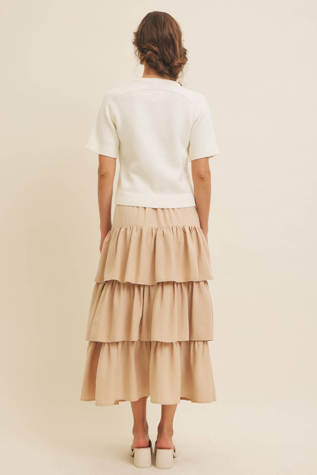 in february - Wholesale Skirt - Women's - AIRY YEAR-ROUND TIERED RUFFLE MAXI SKIRT WITH POCKETS34