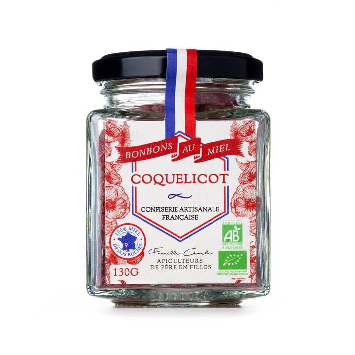 Les Abeilles de Malescot – wholesale Hårt godis – Honung godis Röd Vallmo (130g)