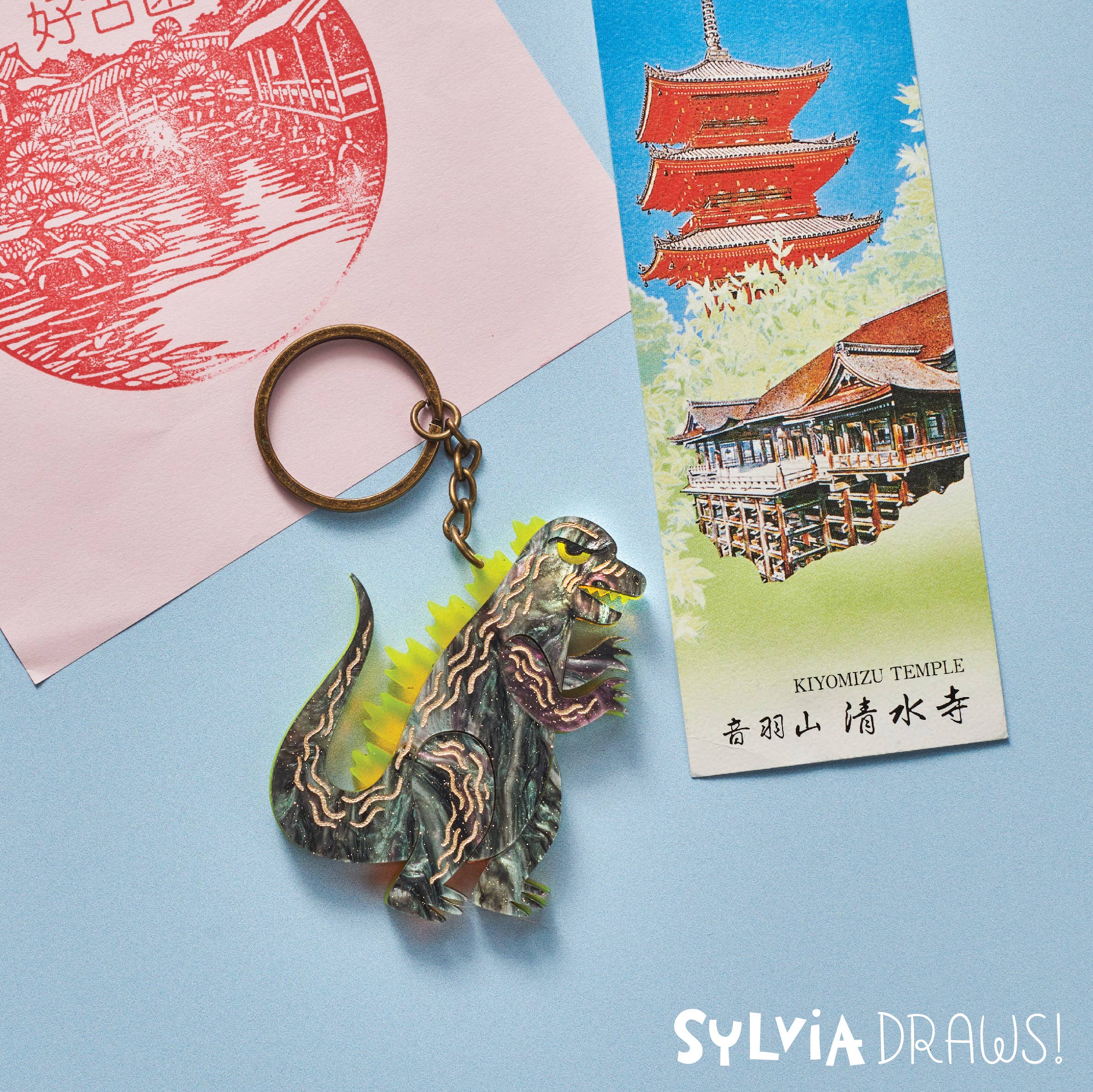 Sylvia Draws - Wholesale Keychain - Women's - Kaiju Keychain1