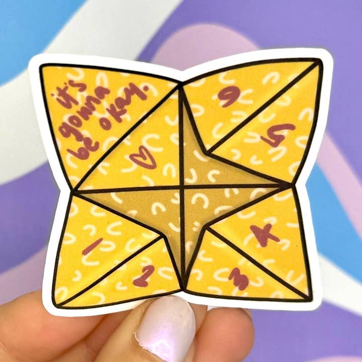 Fortune Teller Sticker for wholesale by Ordinary Joy Studio