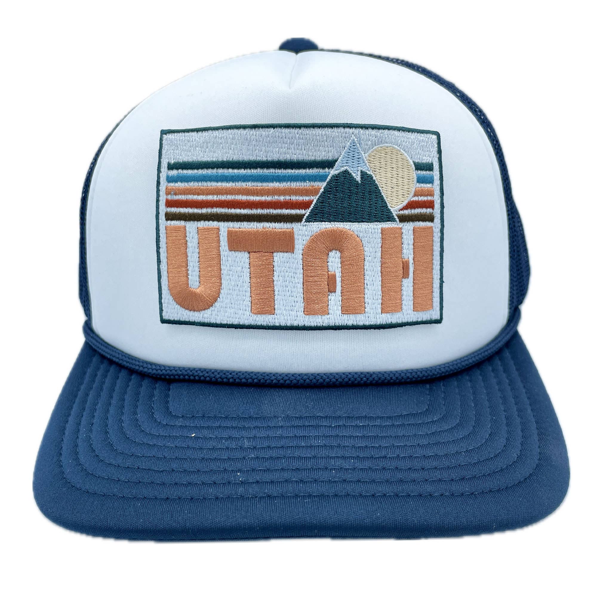 Hey Mountains - Wholesale Trucker Hat - Unisex - Utah Trucker Hat - Retro Mountain1