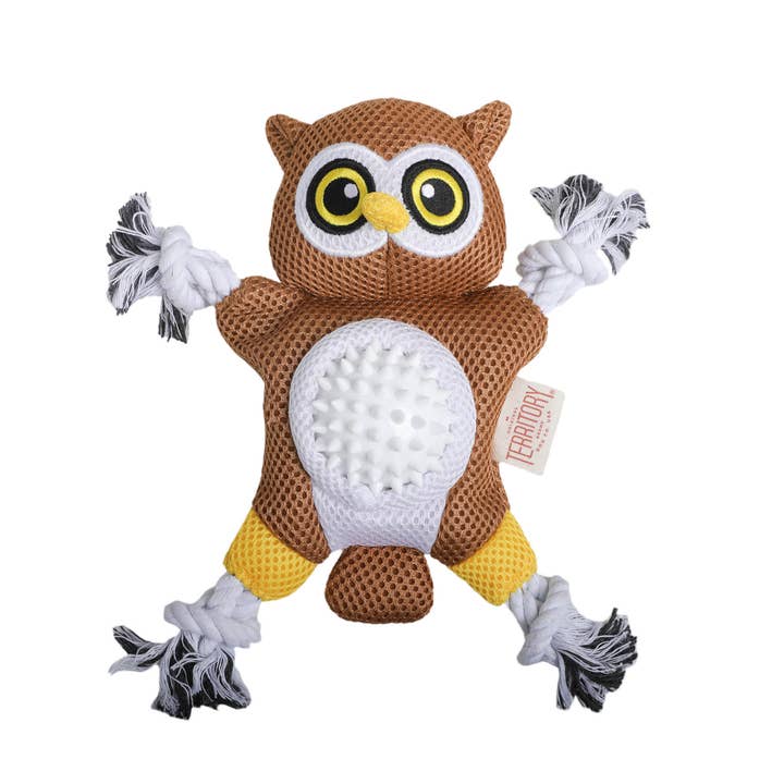 Original Territory - Wholesale Pet Plush Toy - Dog - Territory Owl 2-in-1 Dog Toy