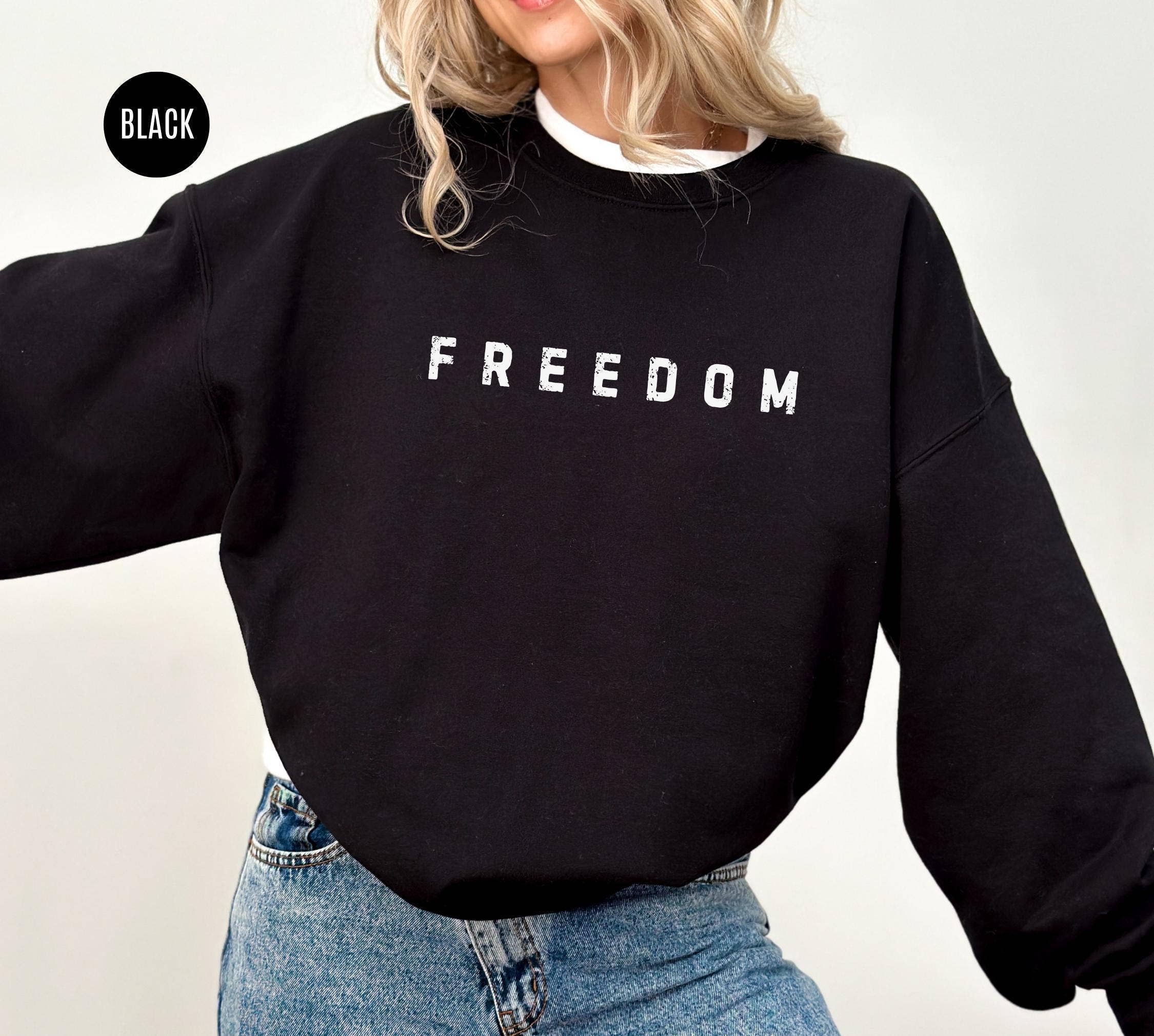 DLT Ecommerce - Wholesale T-Shirt (Graphic) - Women's - Charlie Kirk Freedom Sweatshirt, Charlie Kirk's Shirt1