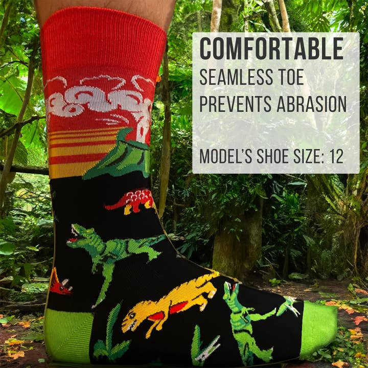 Imagery Socks - Wholesale Socks - Men's - Men's Dinosaur Socks