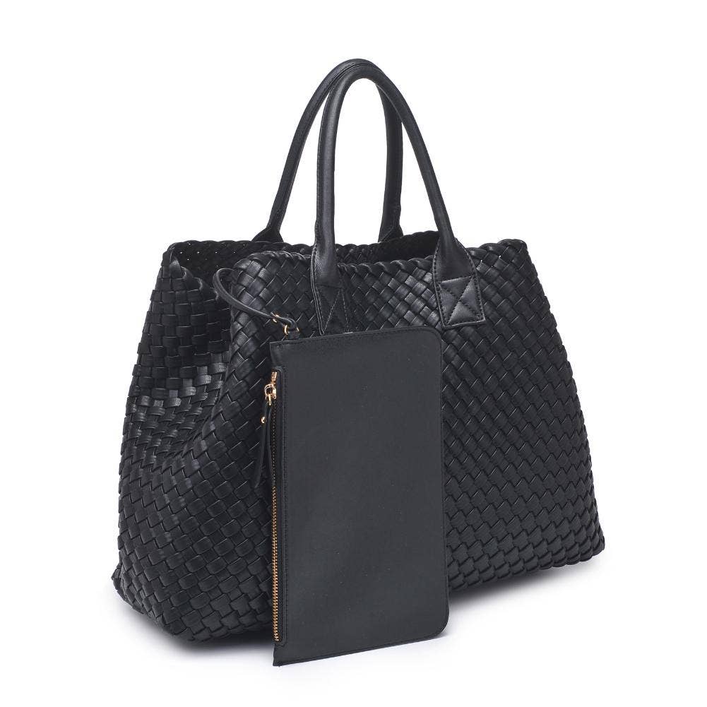 Urban Expressions - Wholesale Tote Bag - Women's - Ithaca Woven Vegan Leather Tote6