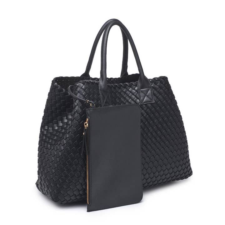 Urban Expressions - Wholesale Tote Bag - Women's - Ithaca Woven Vegan Leather Tote6