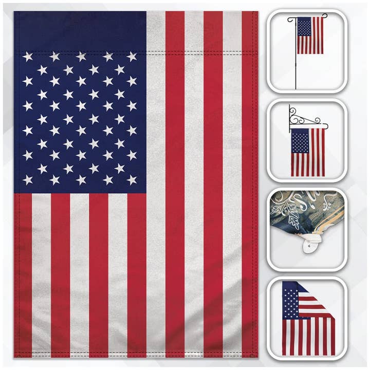 H&G Studios USA 30x45cm Haveflag for engroshandel hos Flags Importer