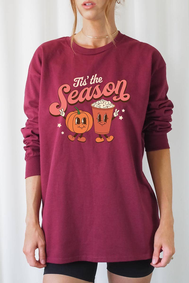COLORBEAR - Wholesale Graphic Sweatshirt - Women's - TIS' THE SEASON,PUMPKIN SPICE LATTE UNISEX RIB CUFFS LONG3