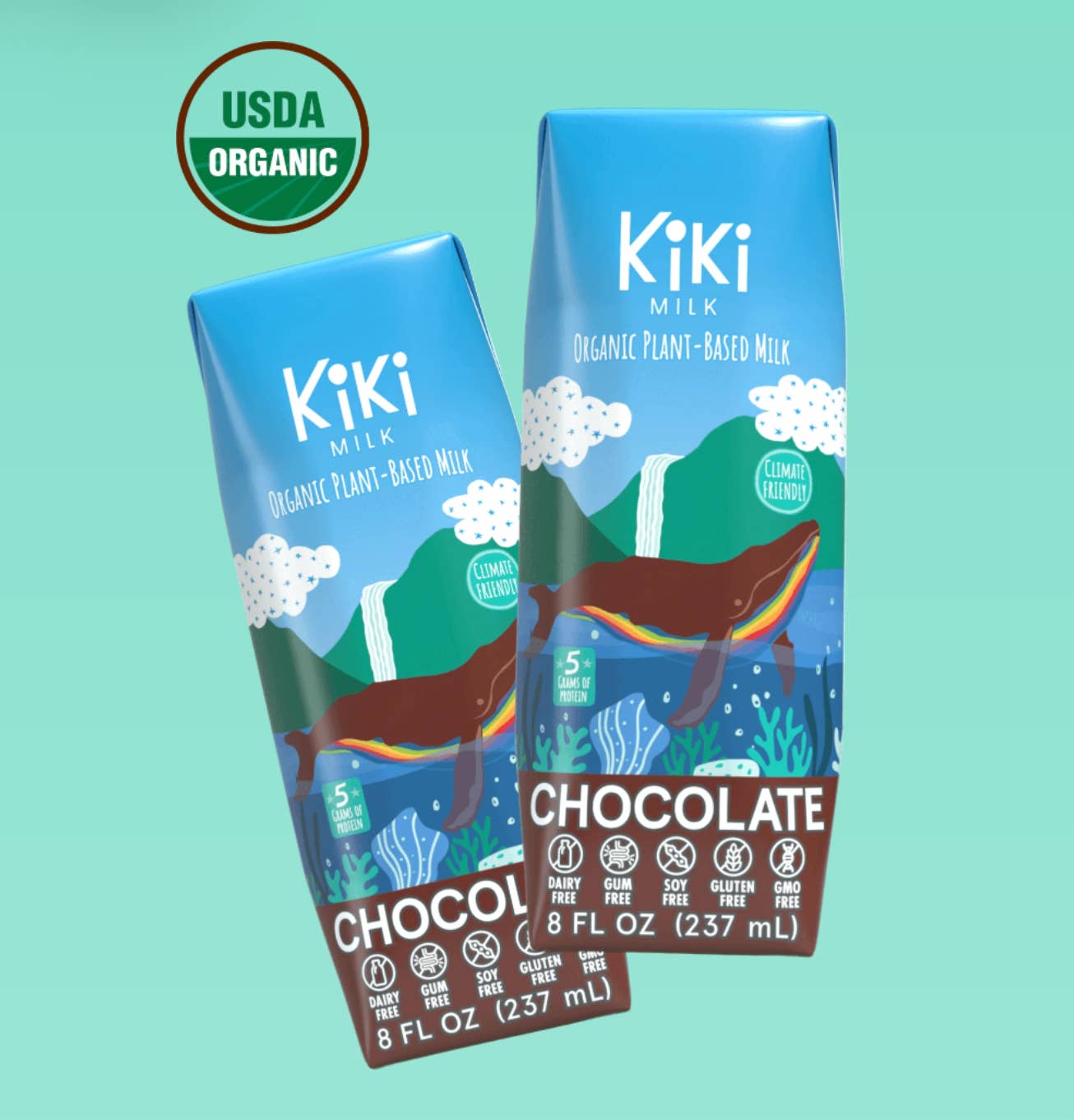 Kiki Milk - Wholesale Non-Dairy Milk - Kiki Milk Chocolate - 8oz - Pack of 12