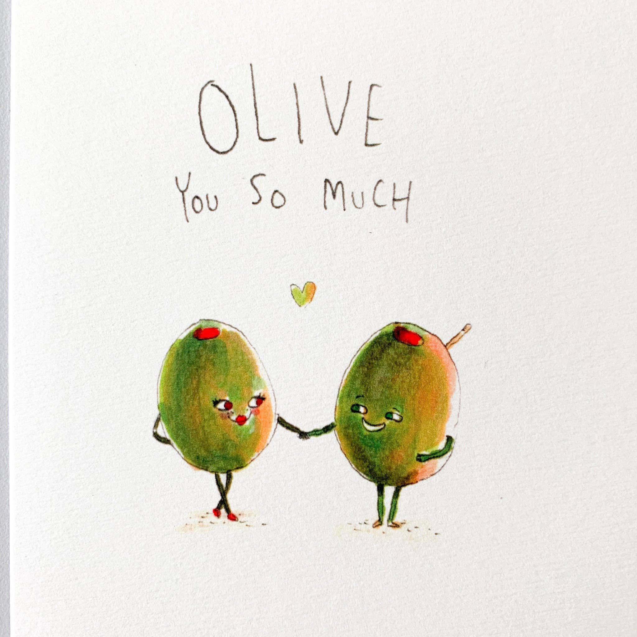 Well Drawn - Wholesale Love card - Olive You So Much4