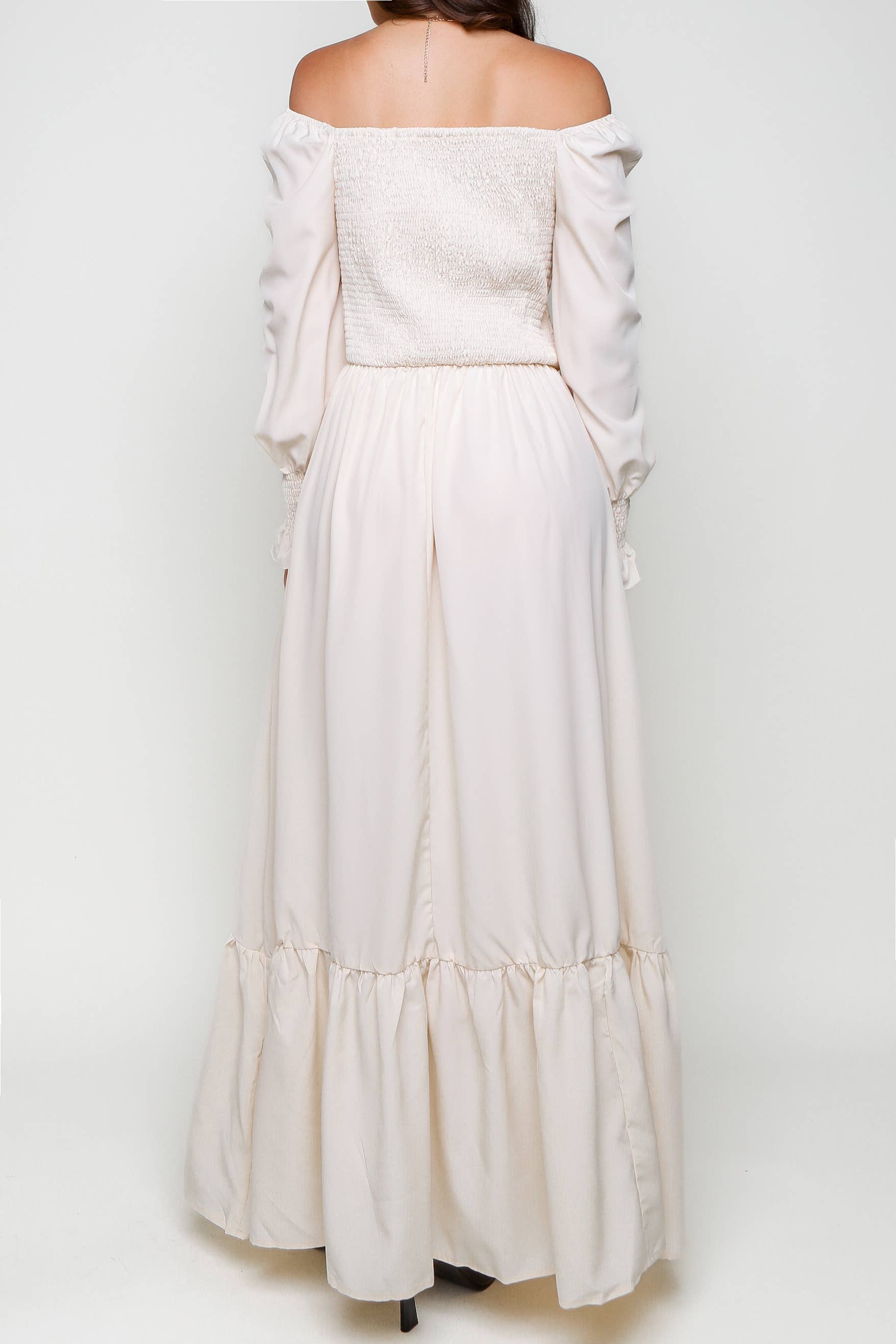 Flarix - Wholesale Dress - Women's - Smocked Square Neck Maxi Dress26