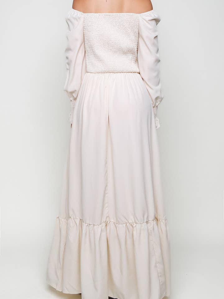 Flarix - Wholesale Dress - Women's - Smocked Square Neck Maxi Dress26