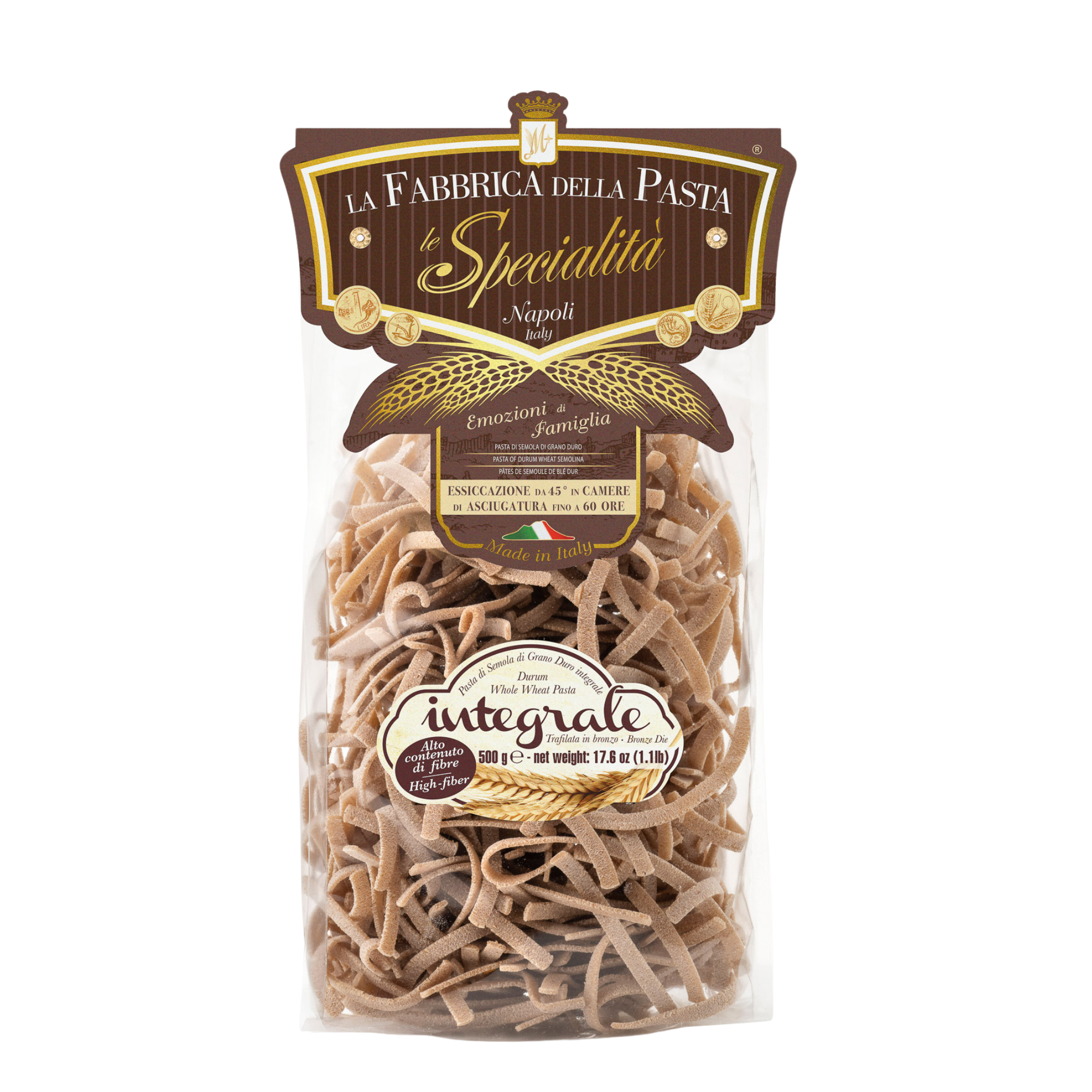 La Fabbrica della Pasta di Gragnano - Wholesale Pasta - Whole Wheat Bronze-Cut Scialatielli 500g0
