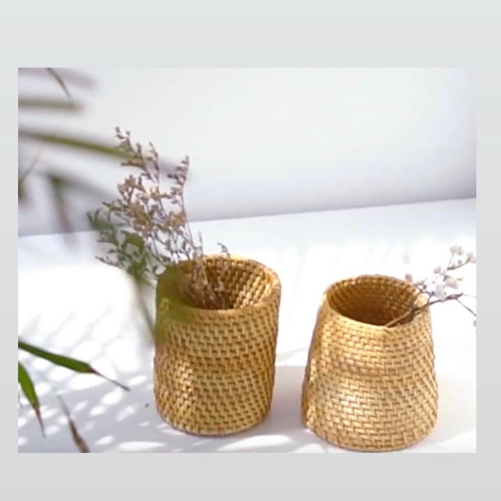 Wind + Willow Co. - Wholesale Vase - Rattan Vase2
