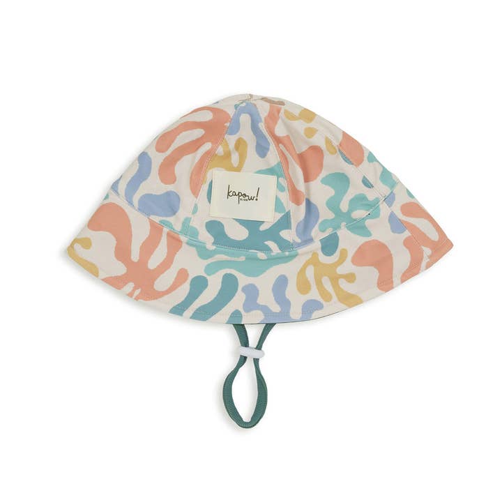 Coral Swim Hat UPF50+ for wholesale by KaPow Kids