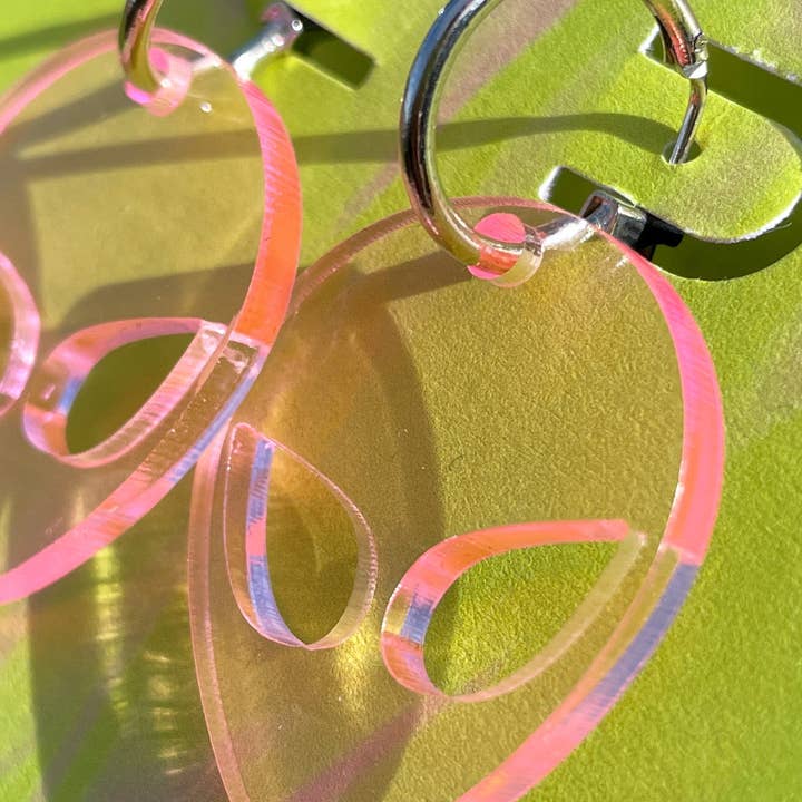 Fairly Odd Shop - Venta al por mayor Pendientes de aro - Aros Cabeza Alien