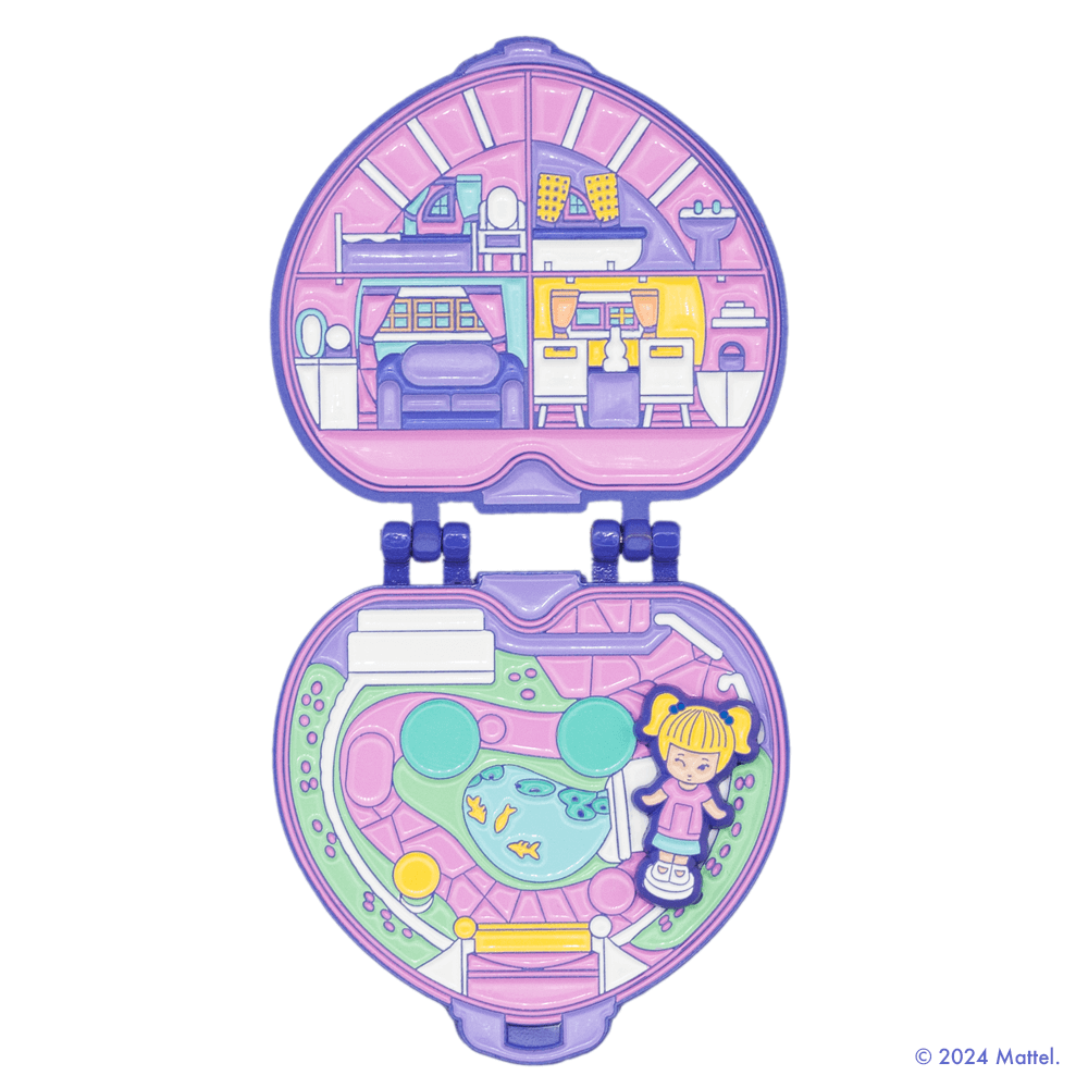 Little Shop of Pins - Wholesale Lapel Pin/Button - Polly Pocket Purple Compact Hinge Pin2